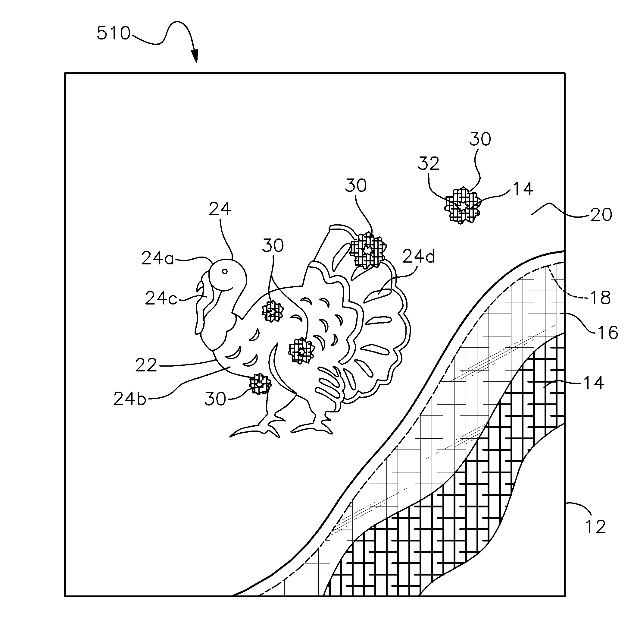 Impact marking target blank and method for manufacturing, marketing and using same