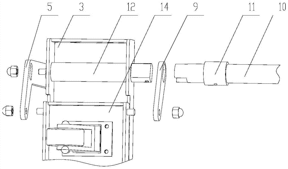 Hand-cranked command workbench lifting device