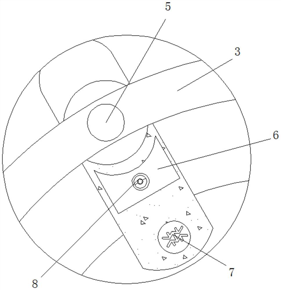 Winding adjustment anti-scattering device for clothing production cloth