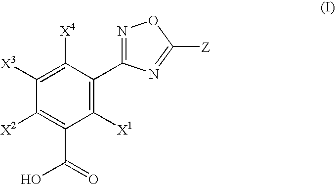 Hydroxylated 1,2,4-oxadiazole benzoic acid compounds and compositions thereof