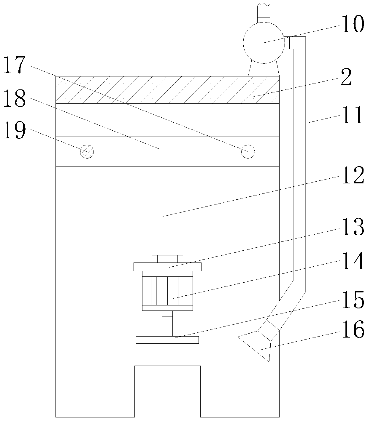 Plate polishing device for building decoration engineering