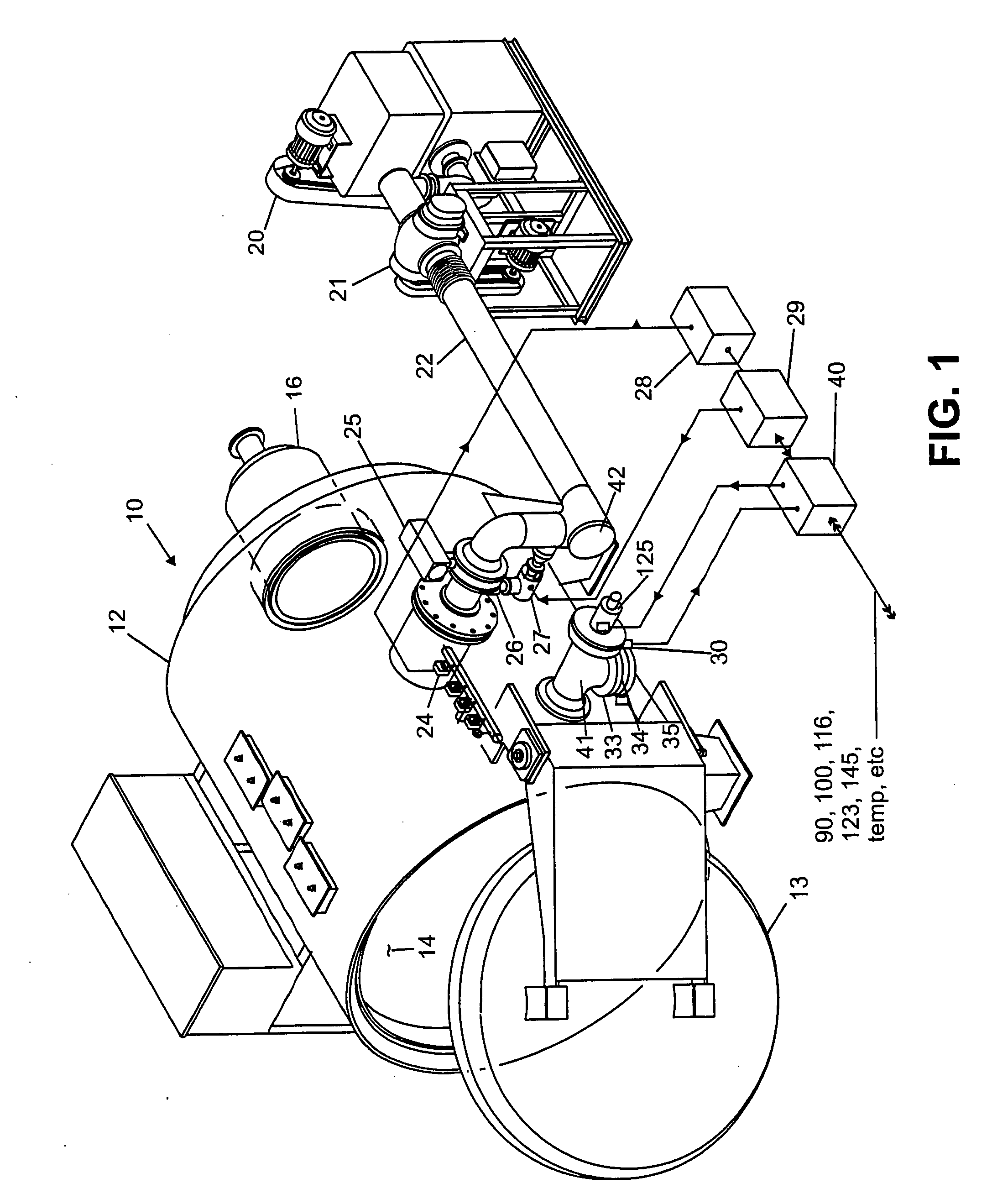 Furnace for vacuum carburizing with unsaturated aromatic hydrocarbons