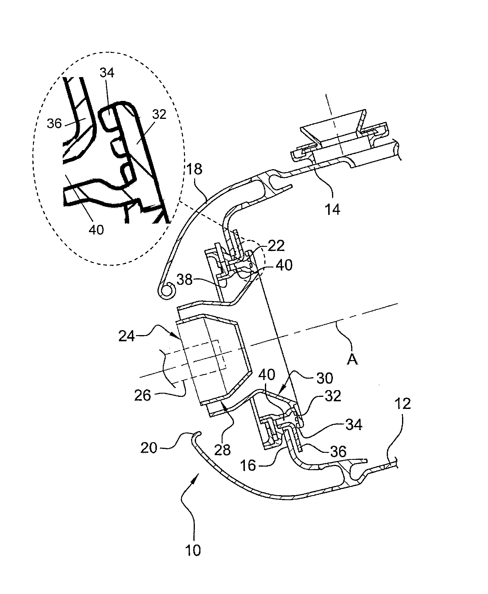 Fuel injection system for a combustion chamber of a turbomachine