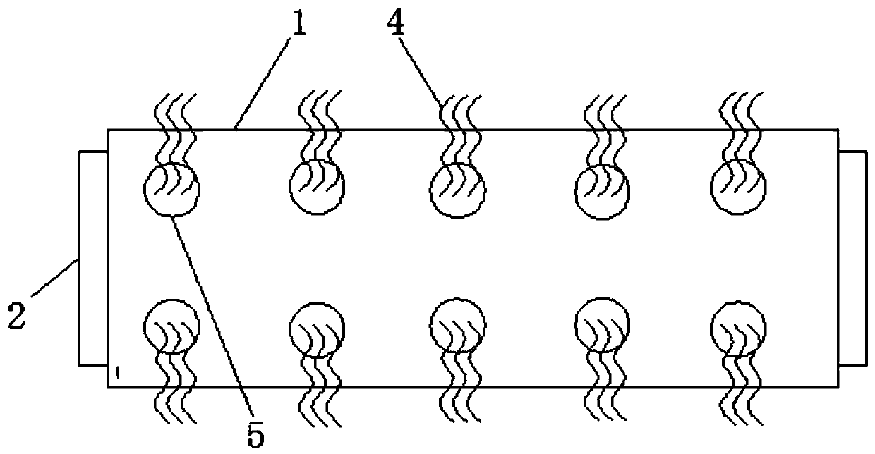 Composite biological filter material for biological aerated filter