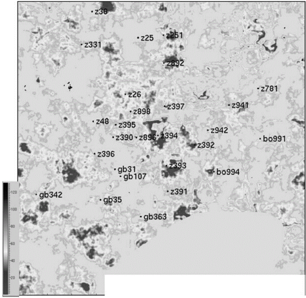 Method for distinguishing calcareous mudstone from sandstone