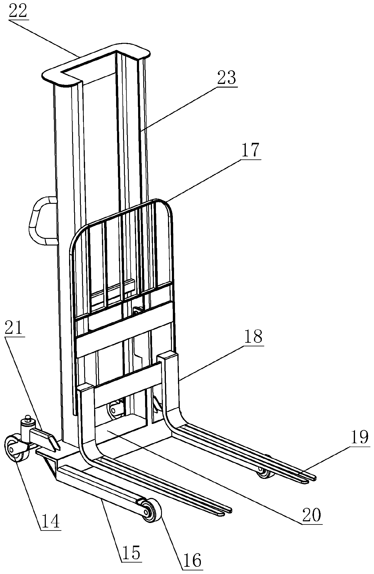 Construction site tile handling device