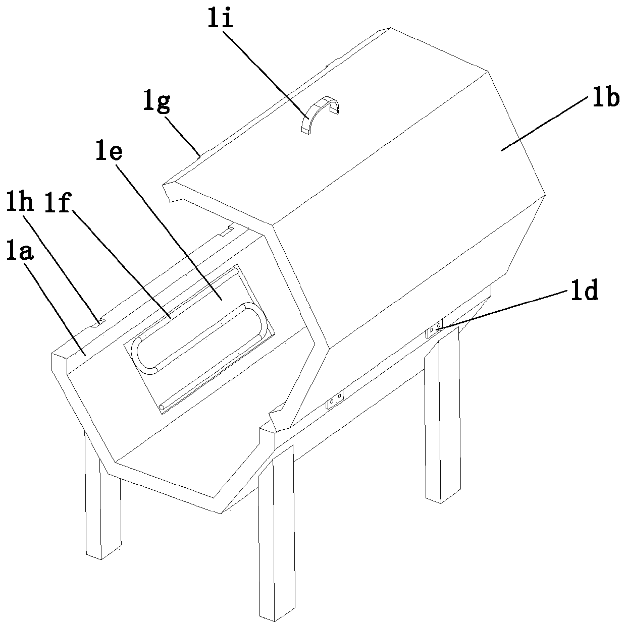 Steel-plastic composite pipe heating device