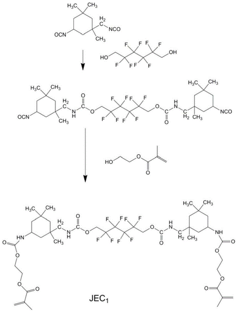 Methacrylate macromonomer containing fluorine structure but not containing bisphenol A structure, preparation method therefor and application thereof