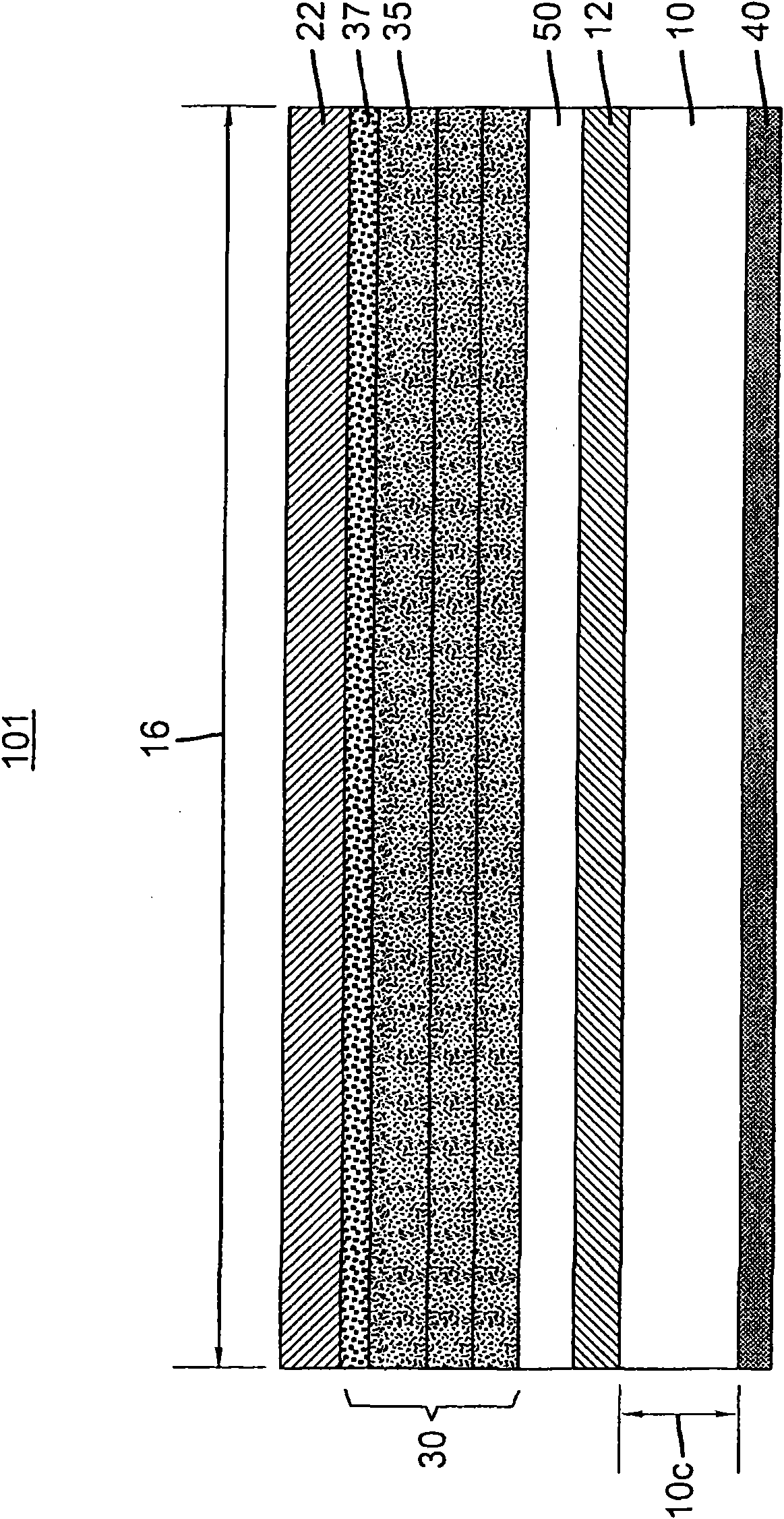 Electroluminescent device having improved light output