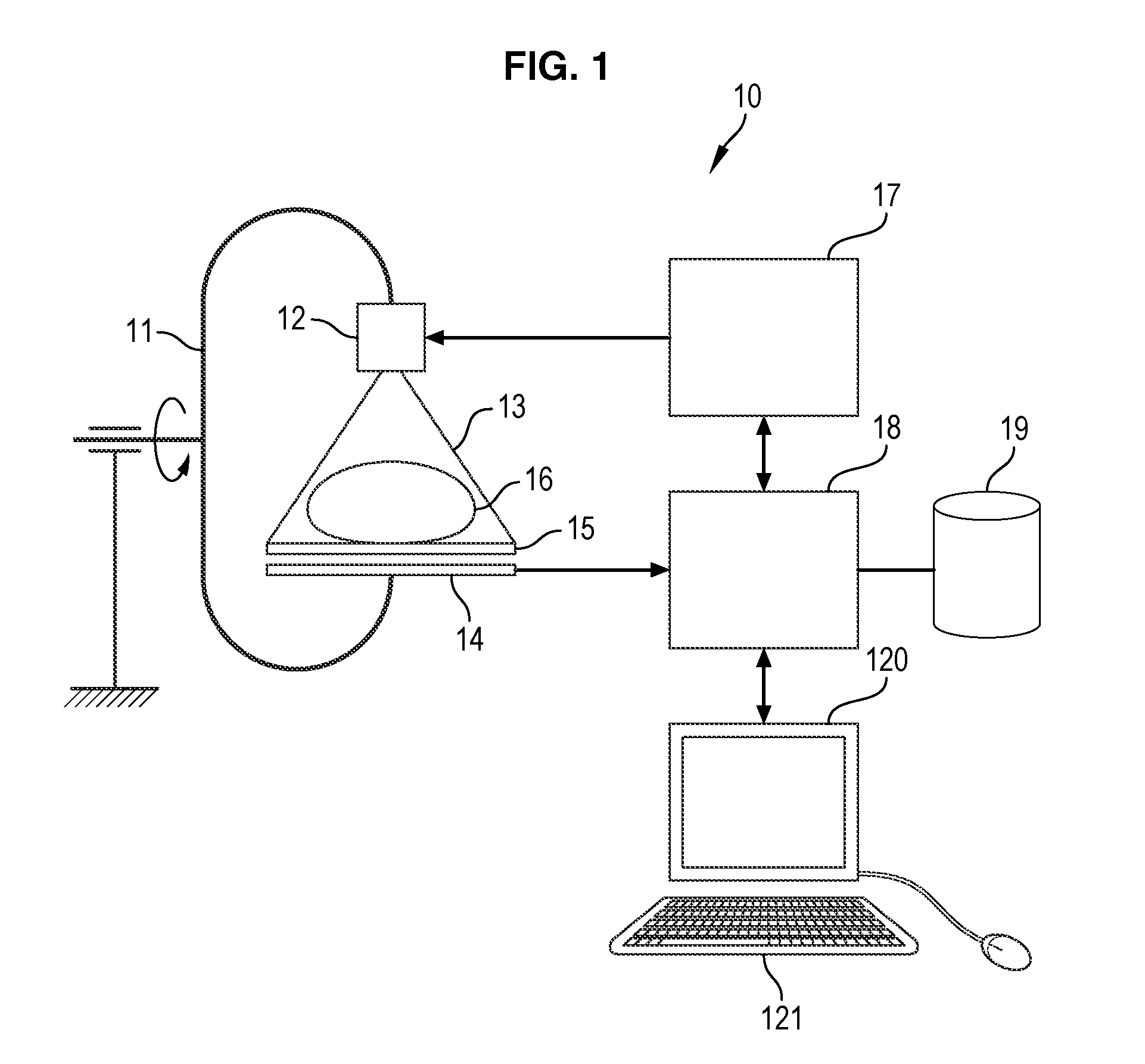 Radiological imaging method and device