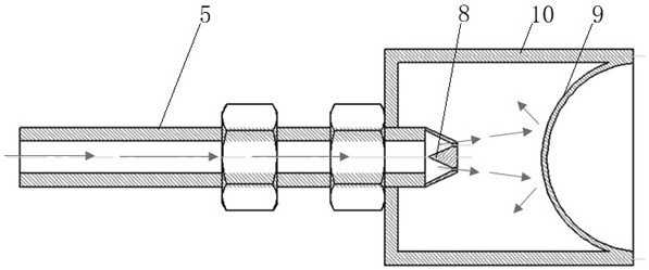 Airplane component strength test high-temperature thermal environment simulation device and method thereof