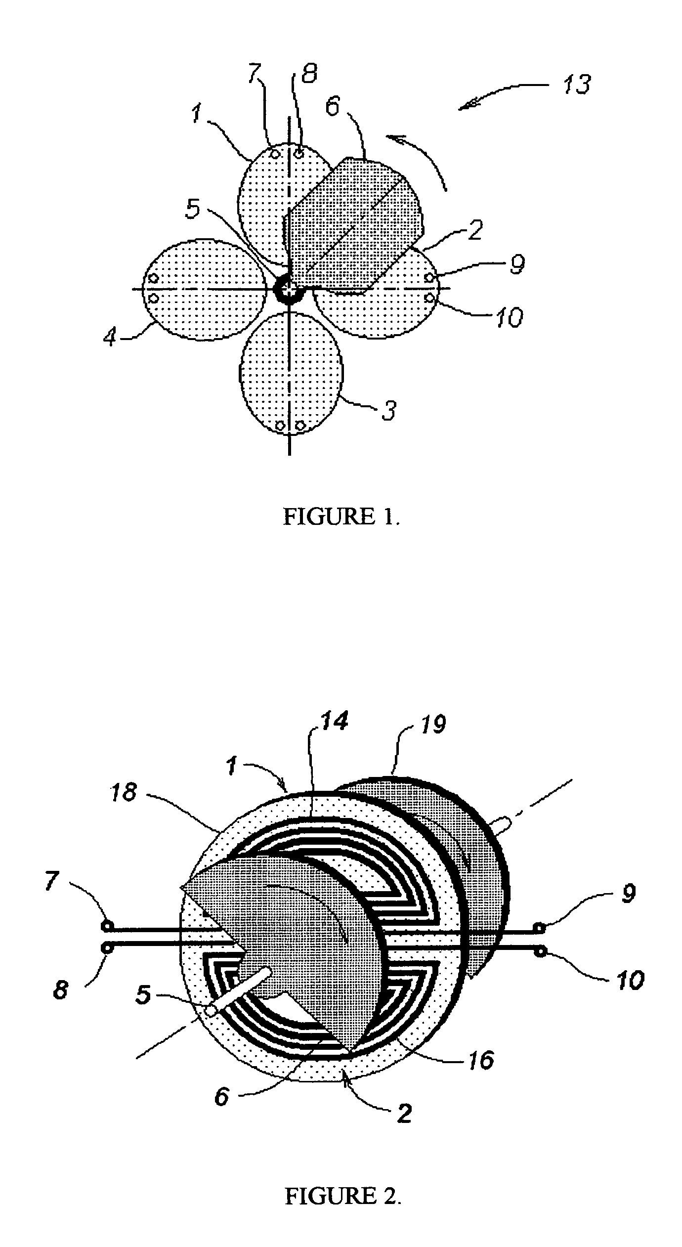 Electromagnetic apparatus for measuring angular position