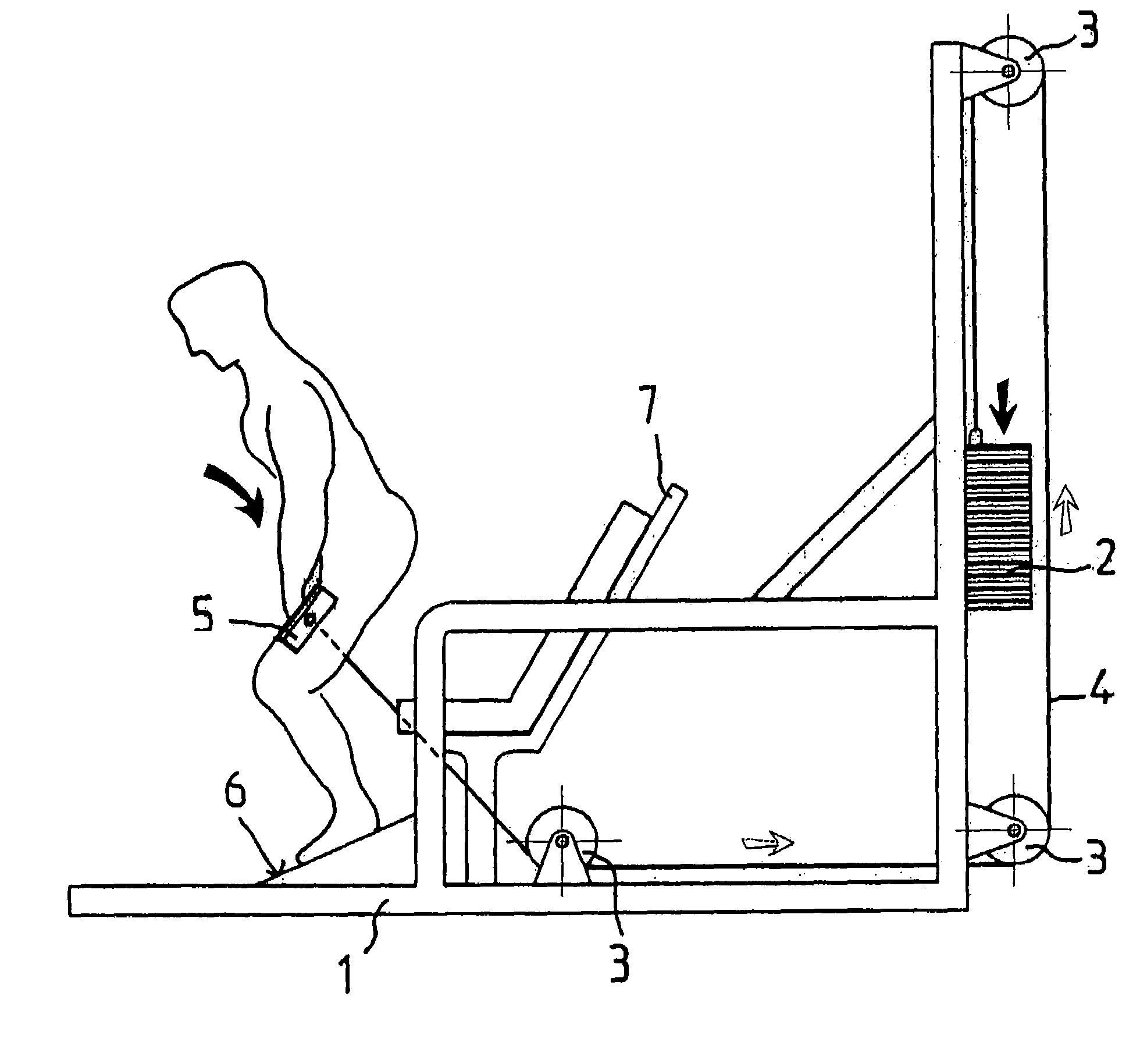 Device for person's muscular exercise