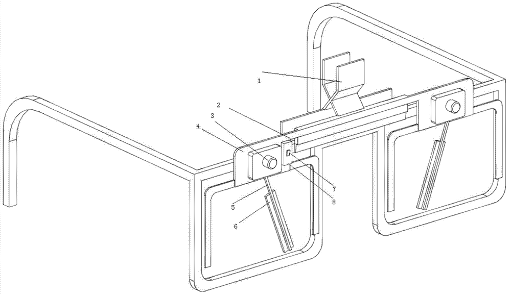 Electric heating scraping type lens demister