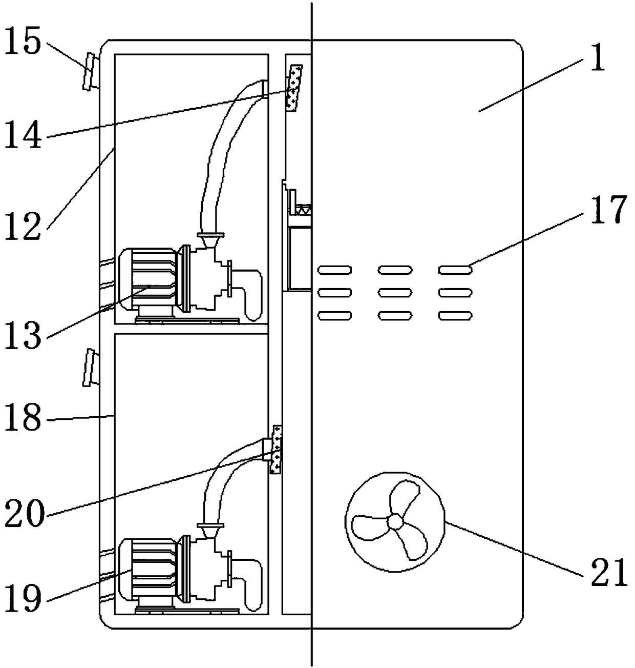 Machine part washing device with rust removal function