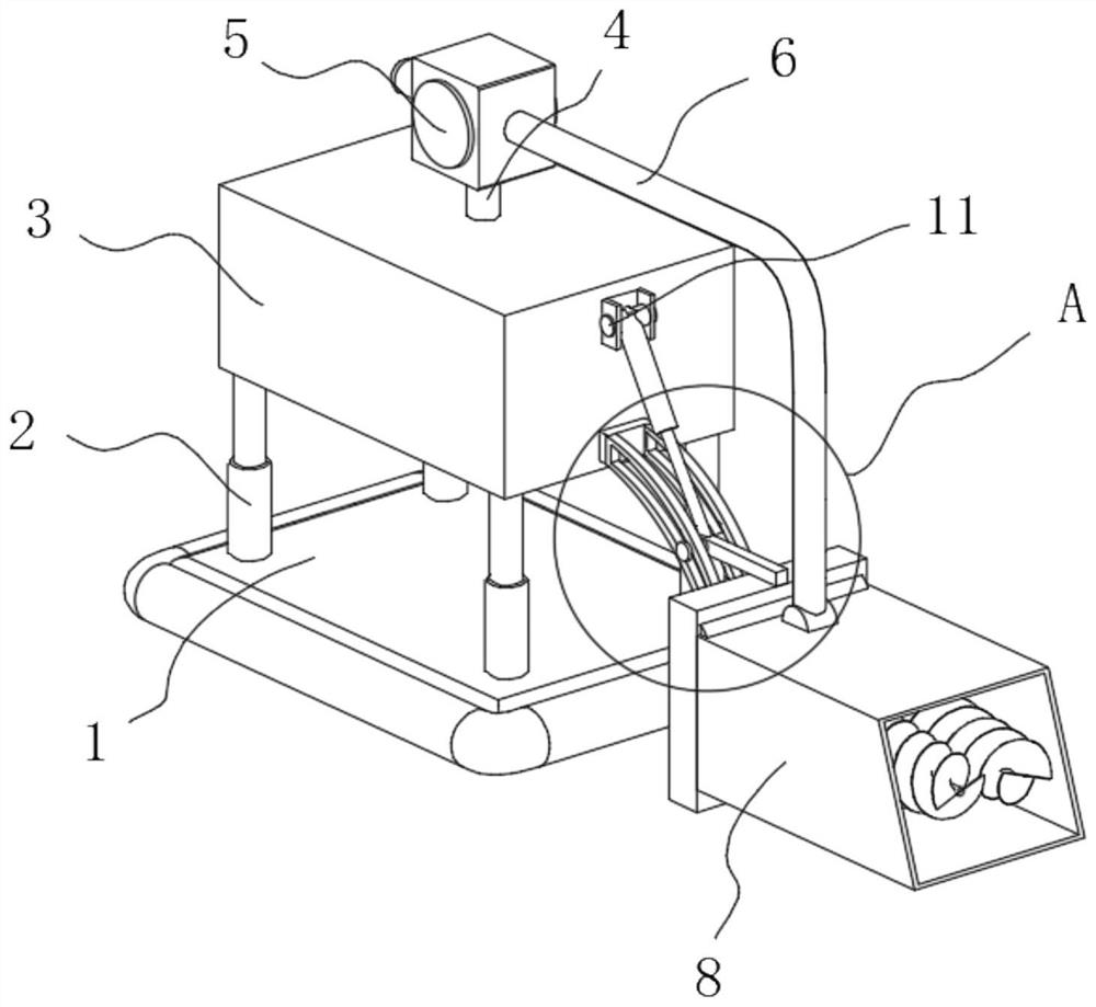 Efficient desilting device with good cleaning effect for hydraulic engineering