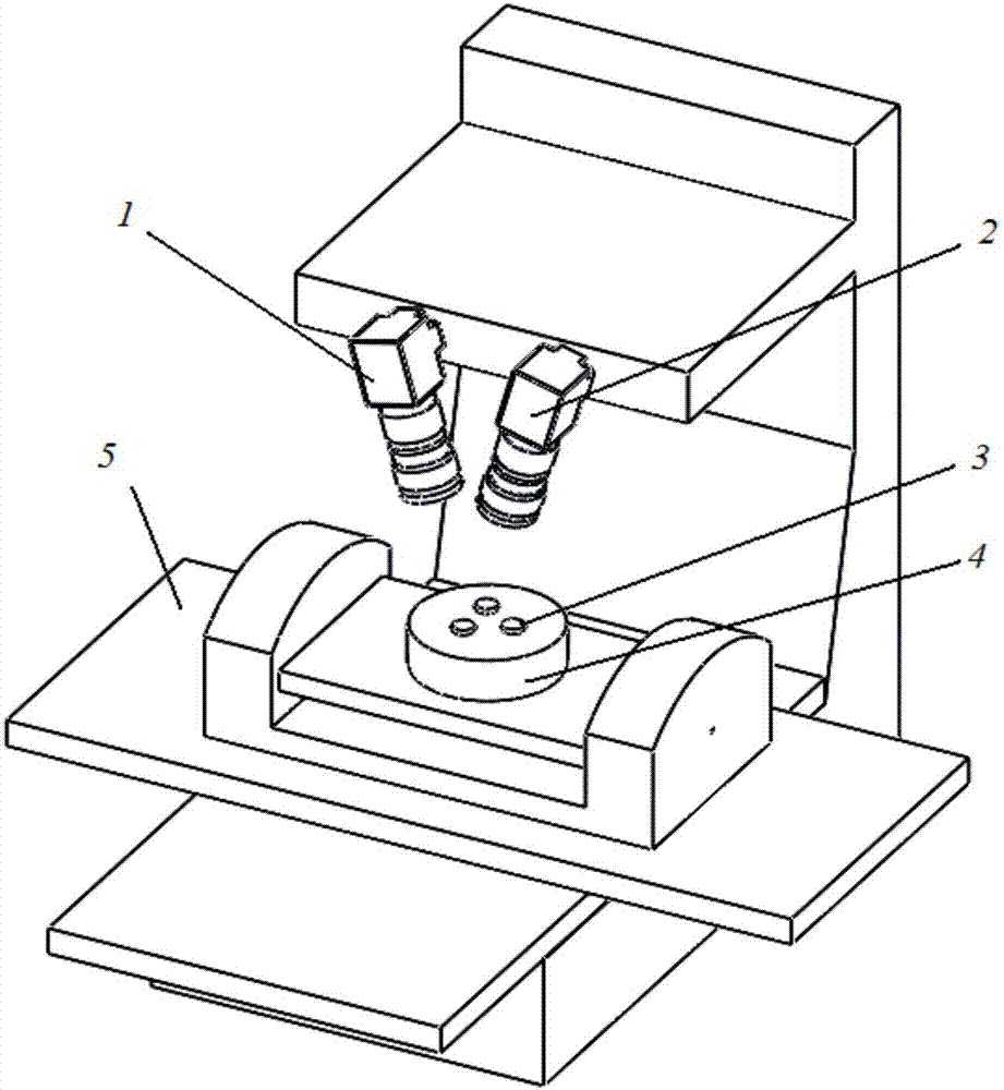 Detection method of rotation axis error of CNC machine tool based on binocular vision