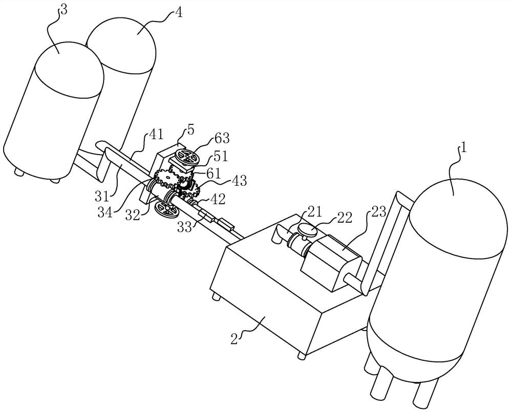 Closed ammonia adding device for water supply in chemical water furnace