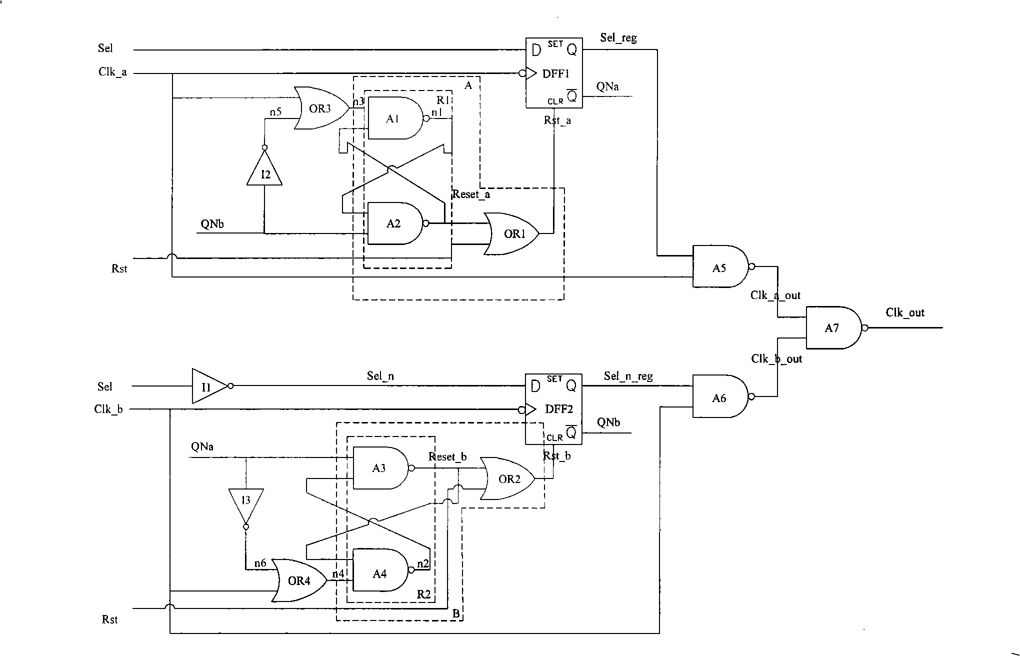 Clock switch circuit