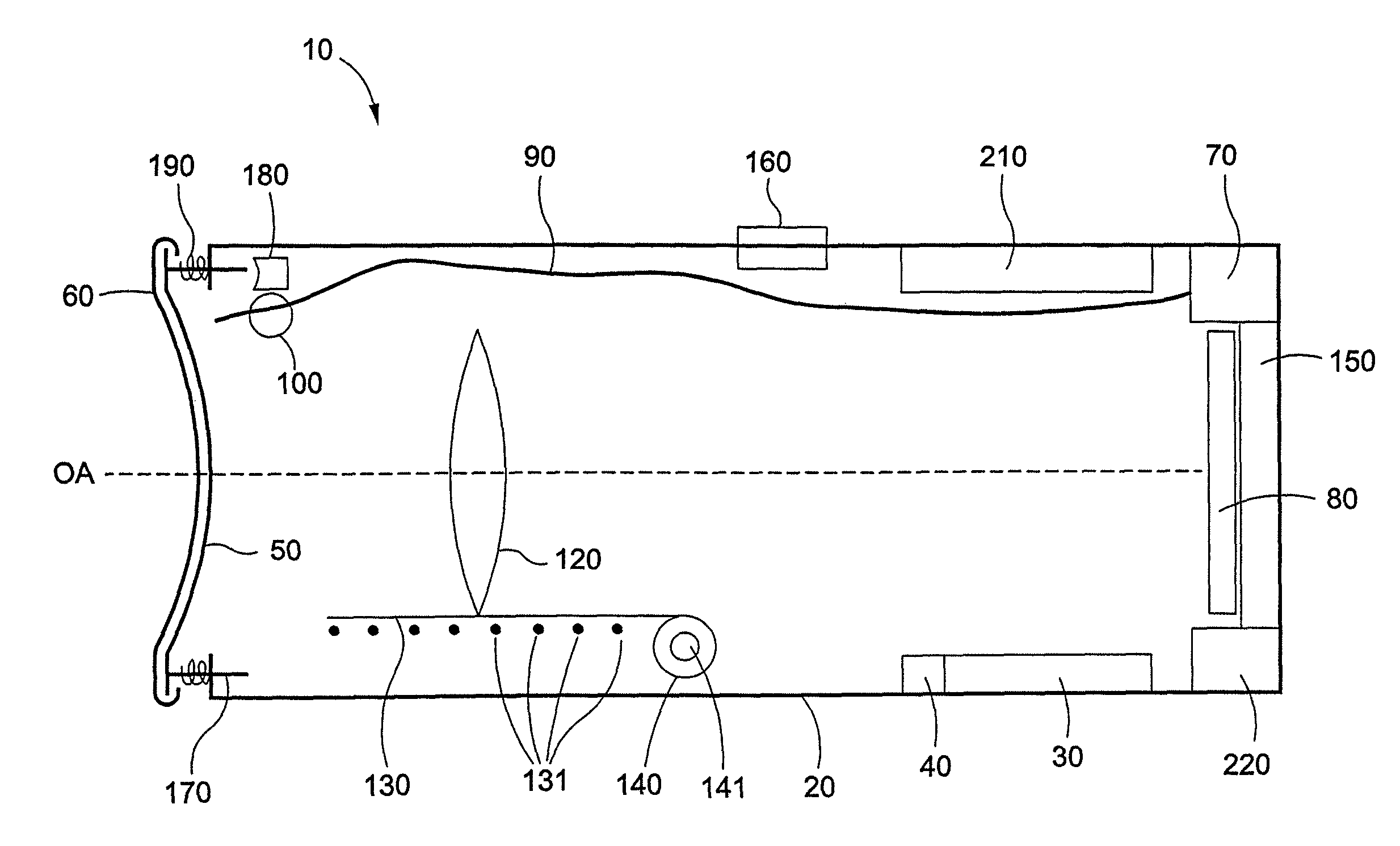 Compact ocular fundus camera