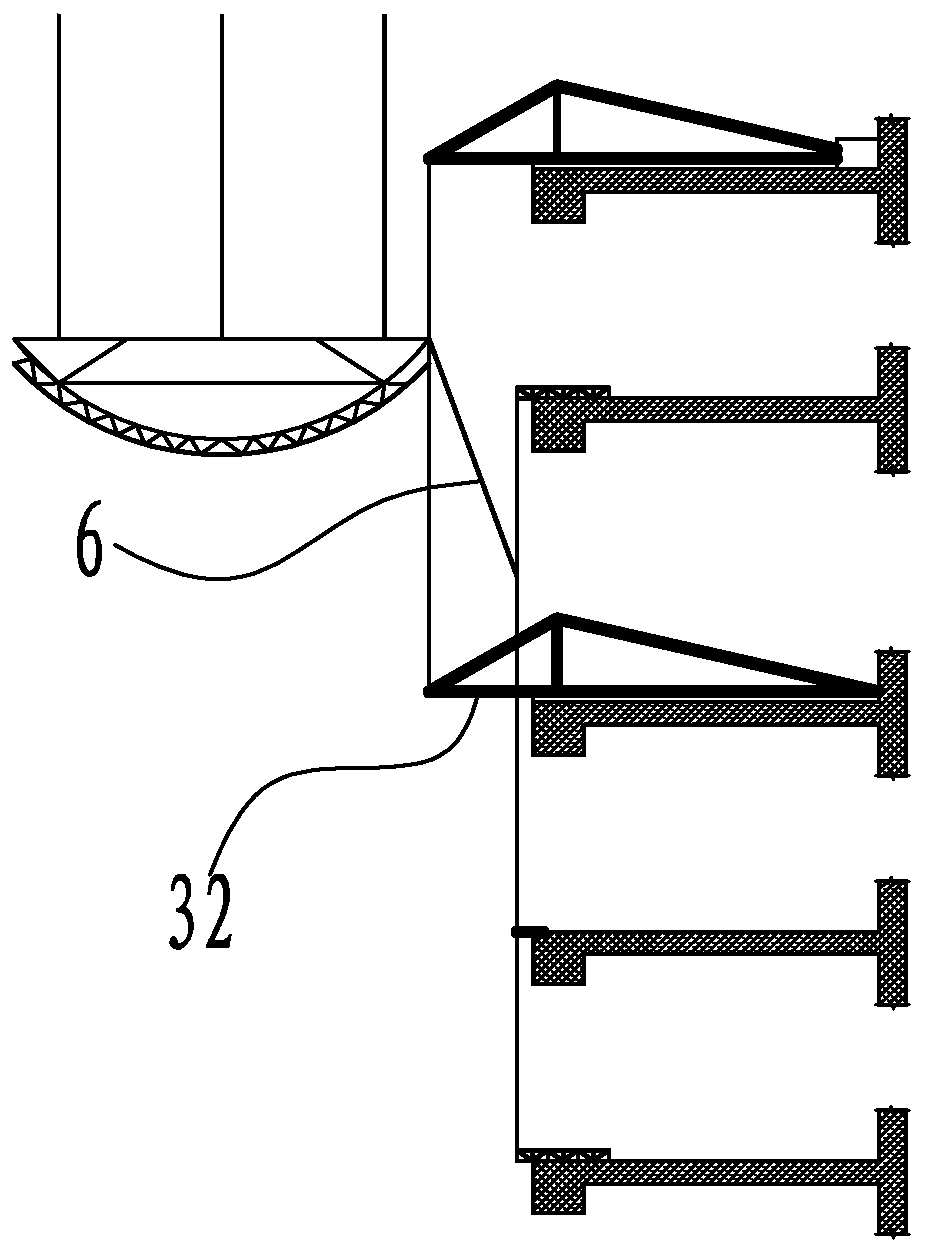 Integral lifting construction method for aluminum panel curtain wall of super-large double-curvature integrated unit