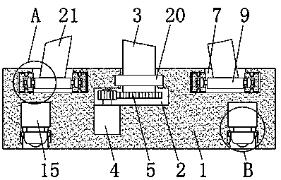 Bulletin device capable of adjusting rotary angle conveniently