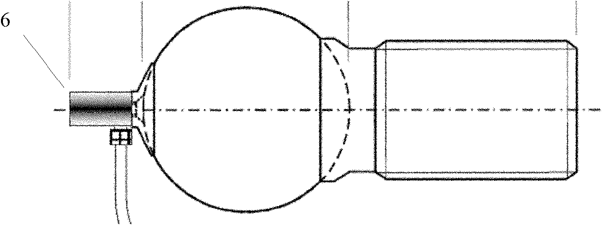 Control method and control device for quelling robot of vibration acceleration transducer