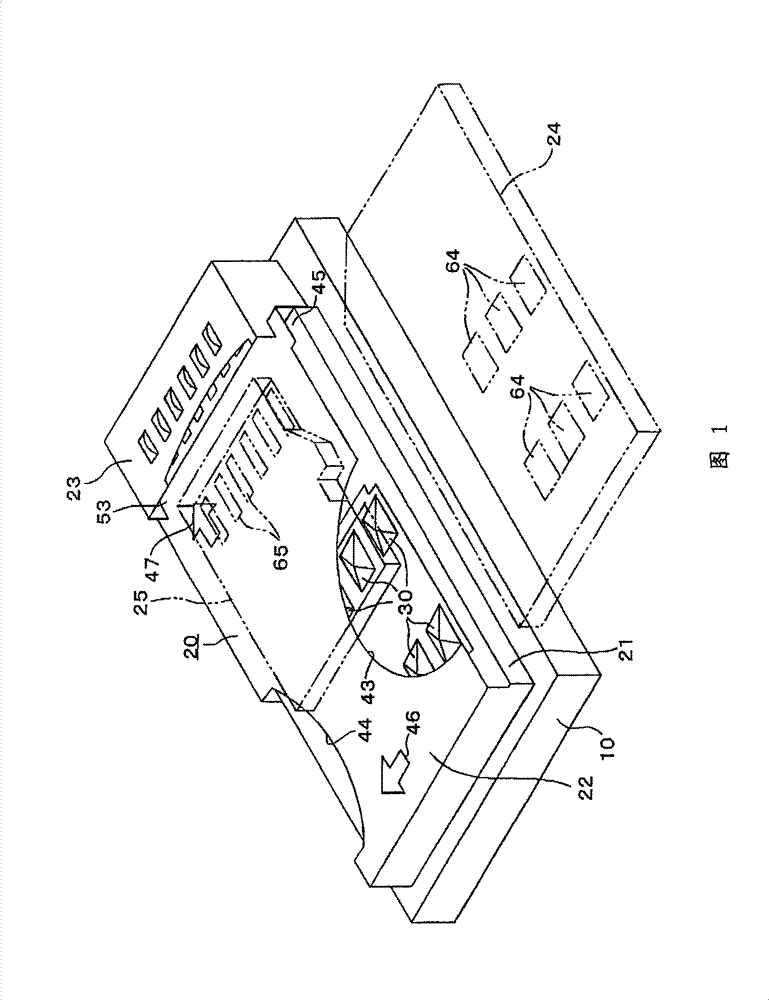 Composite connector for memory cards