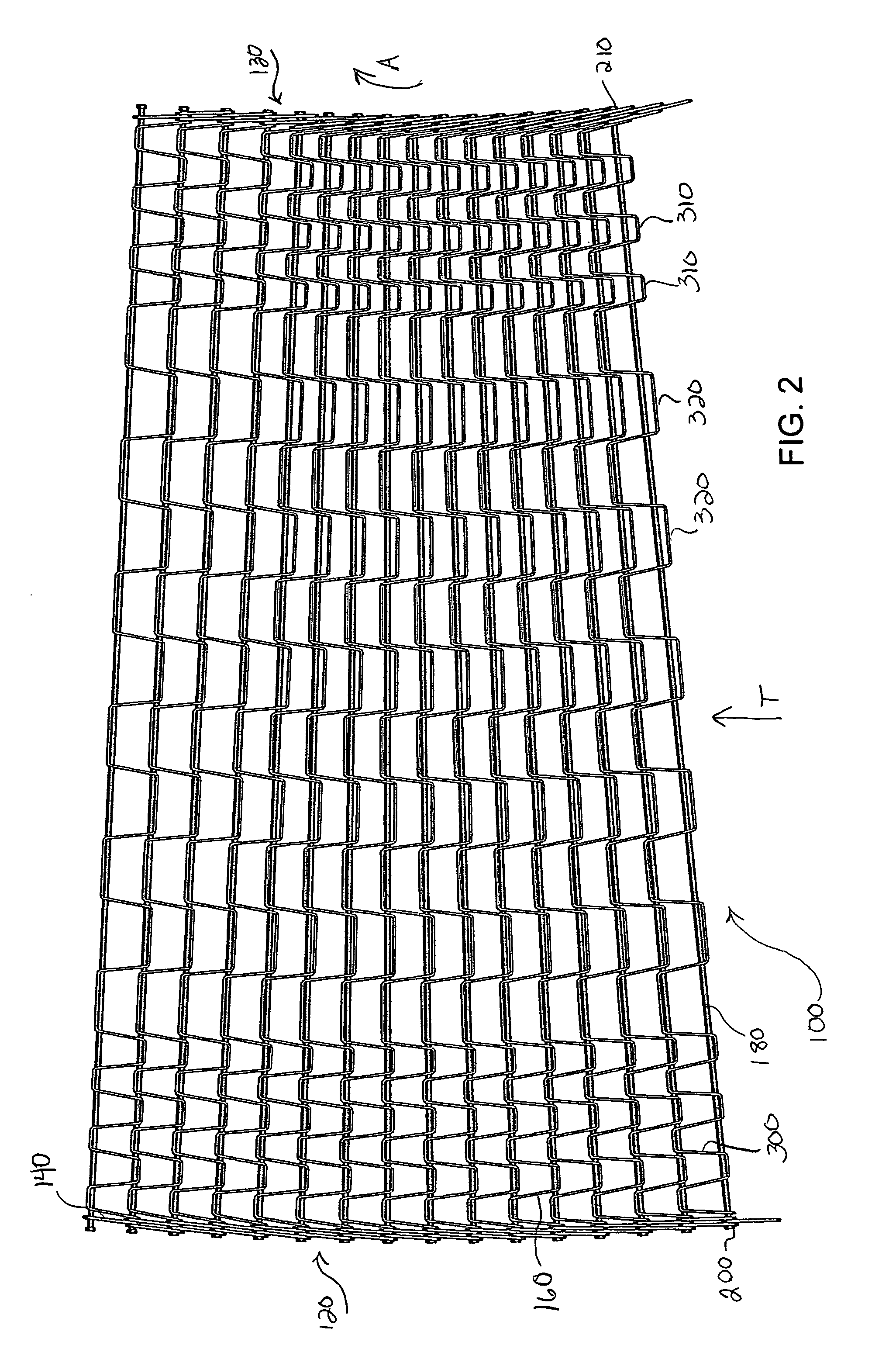 Variable spaced conveyor belt