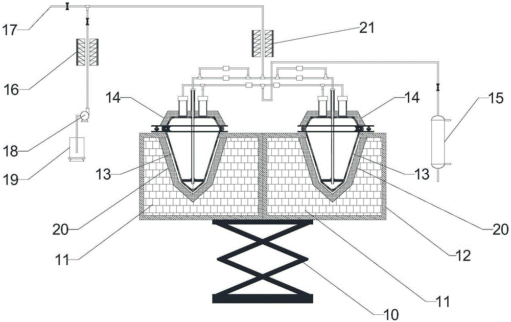 Catalyst hydrothermal ageing device and ageing method