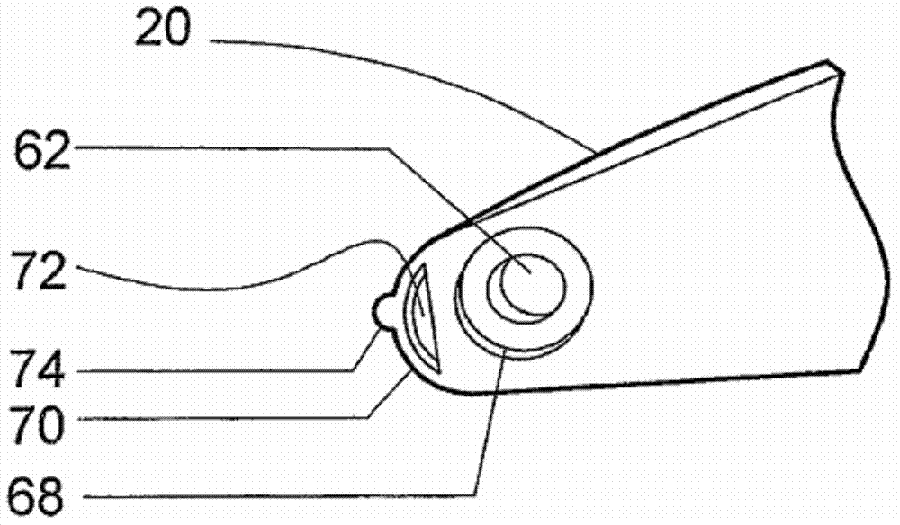 Inner mold pressing helmet with pivotable protective guard