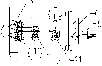 Over-fire air distribution manner in front and back wall opposed firing boiler