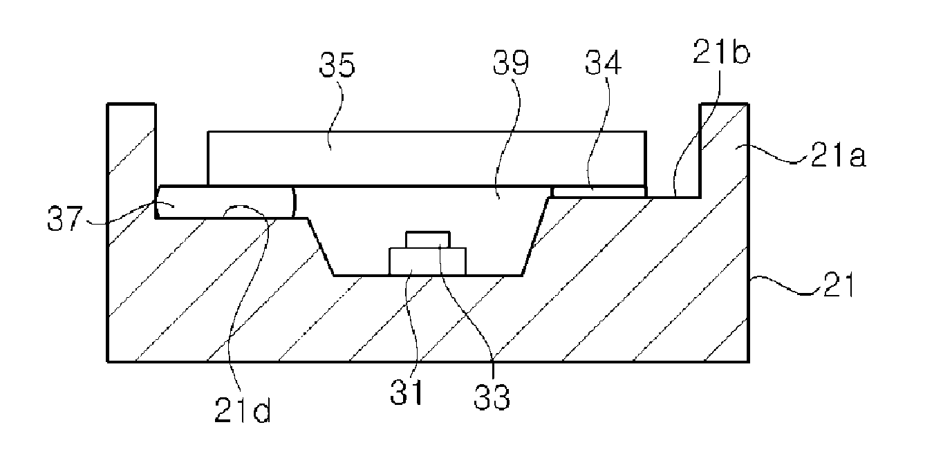 Light-emitting diode package and method for manufacturing same