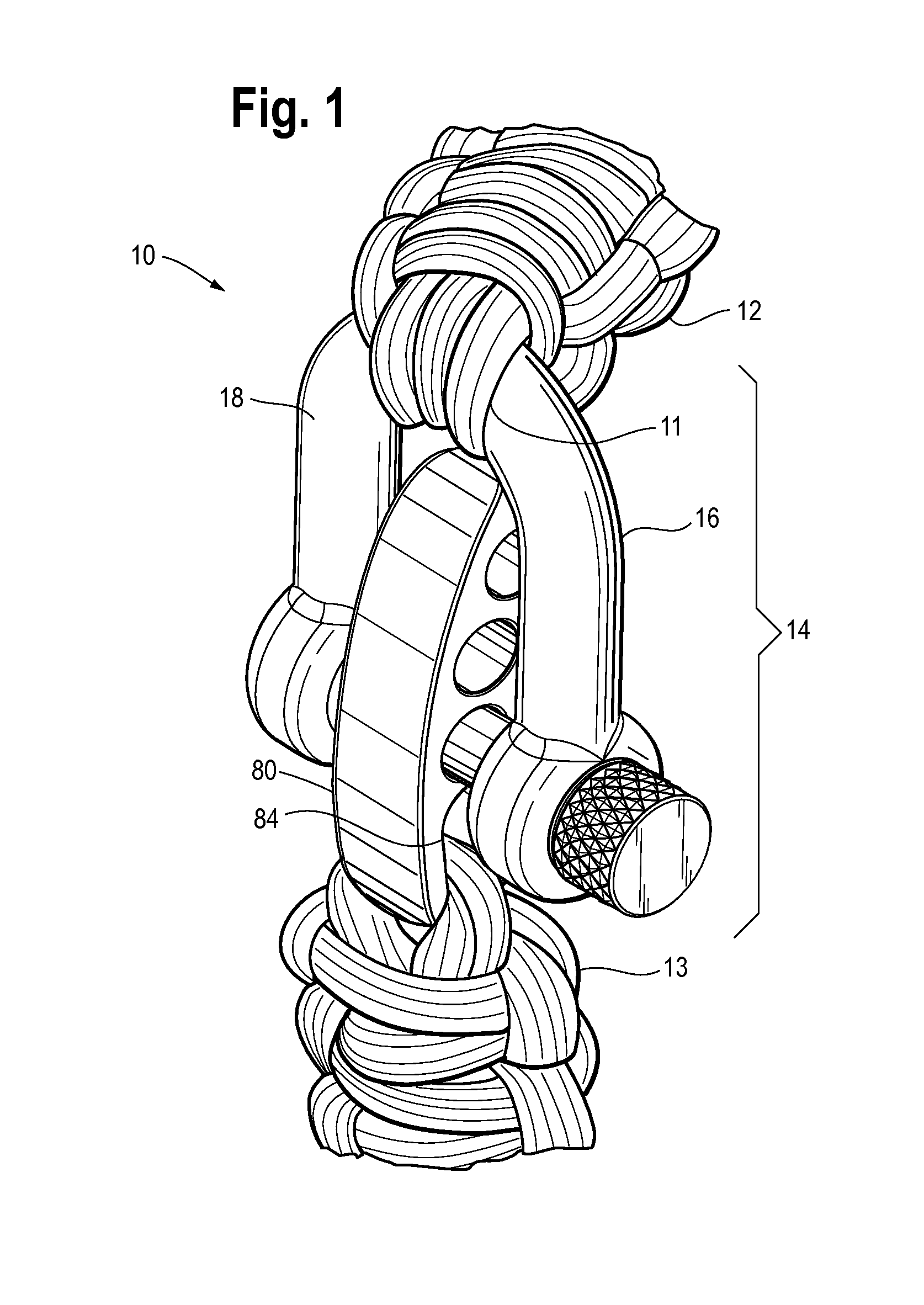 Paracord bracelet with shackle connector