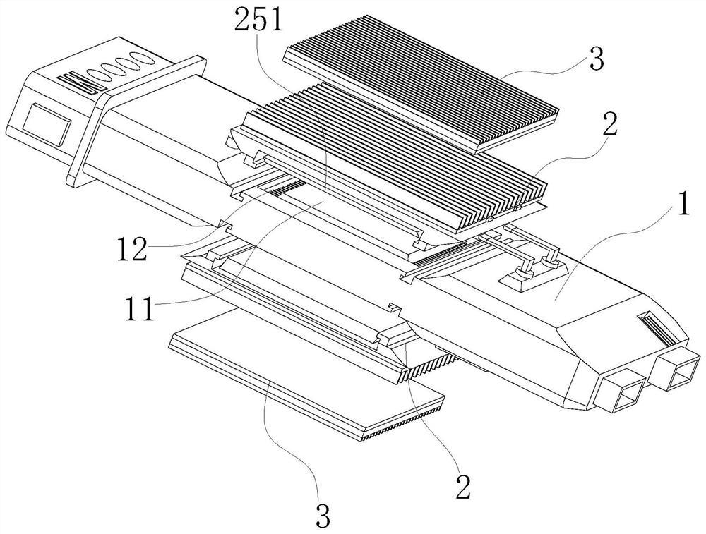 Optical module tube shell structure with high-speed heat dissipation