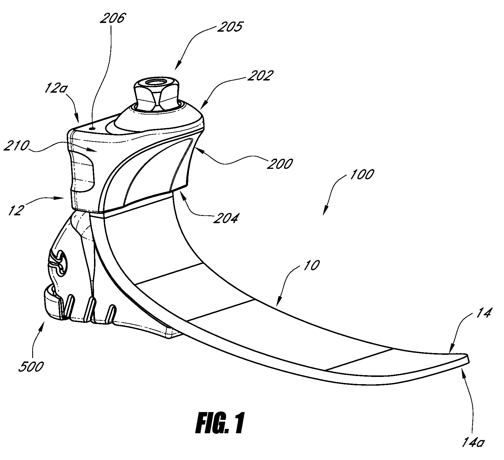 Prosthetic foot with resilient heel