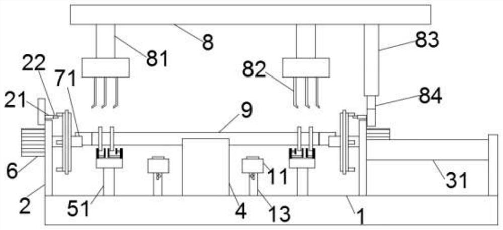 Positioning device used for automobile lock rod welding machining