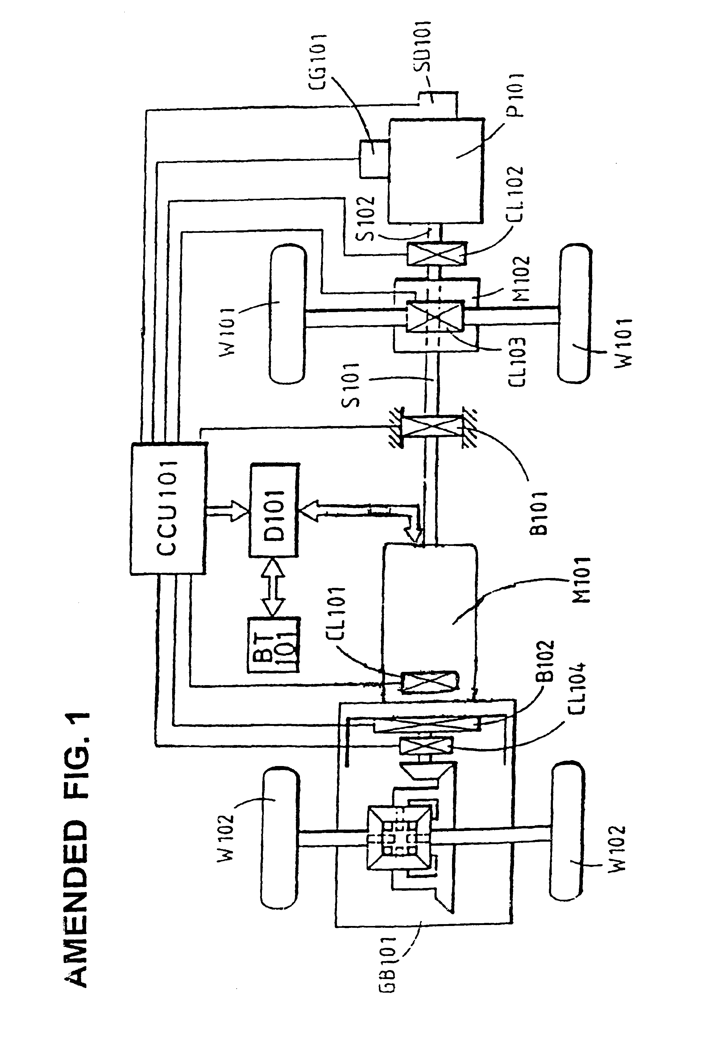 Distributed differential coupling combined power system