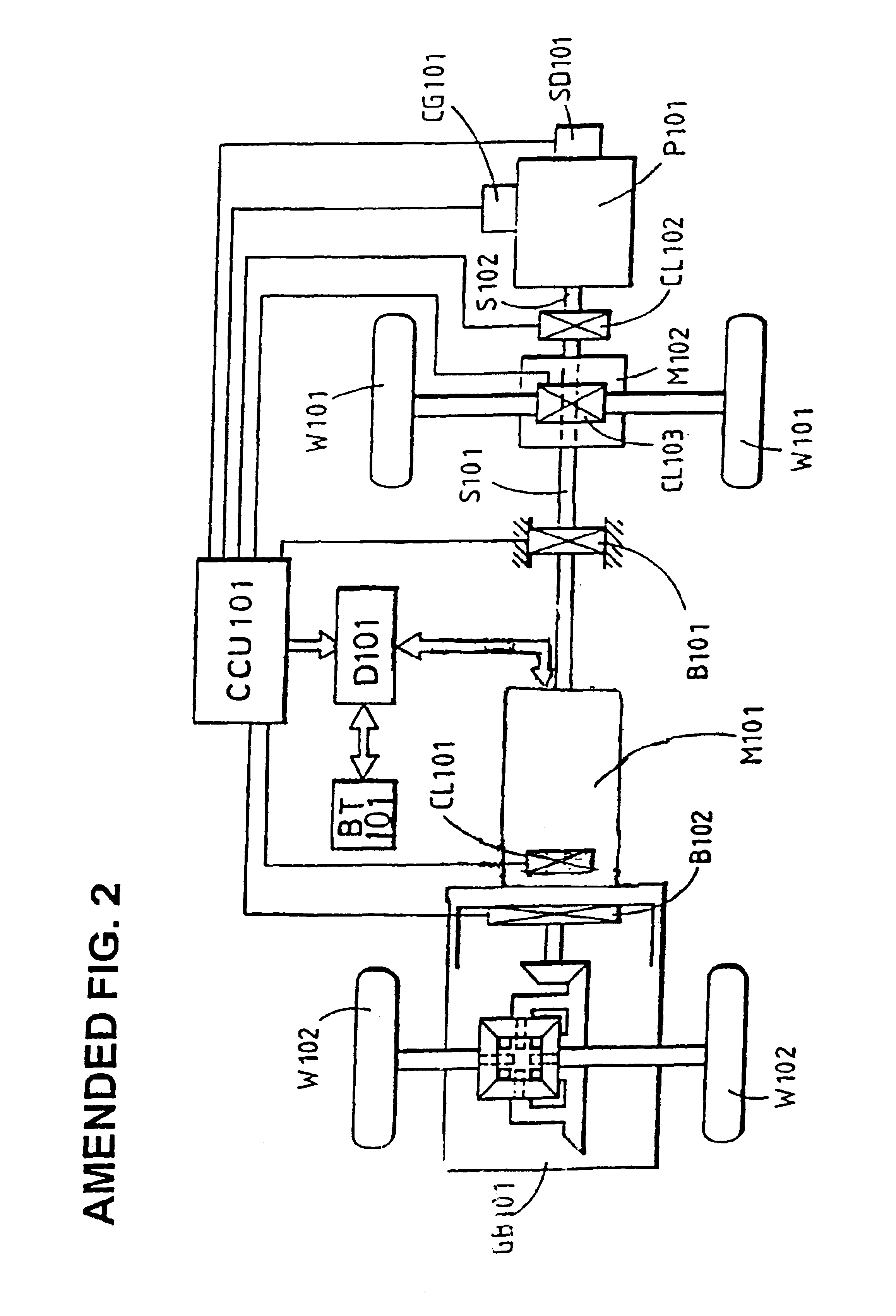 Distributed differential coupling combined power system