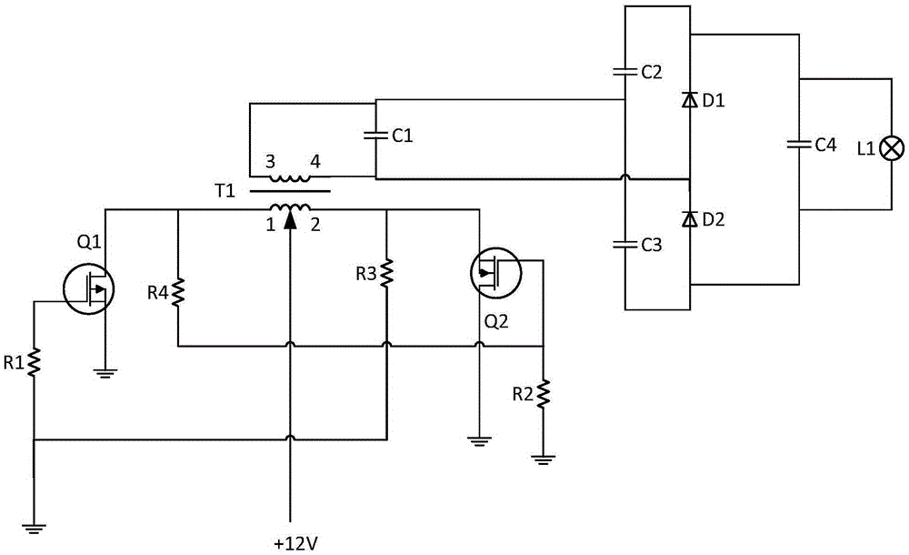 Inverter power supply circuit