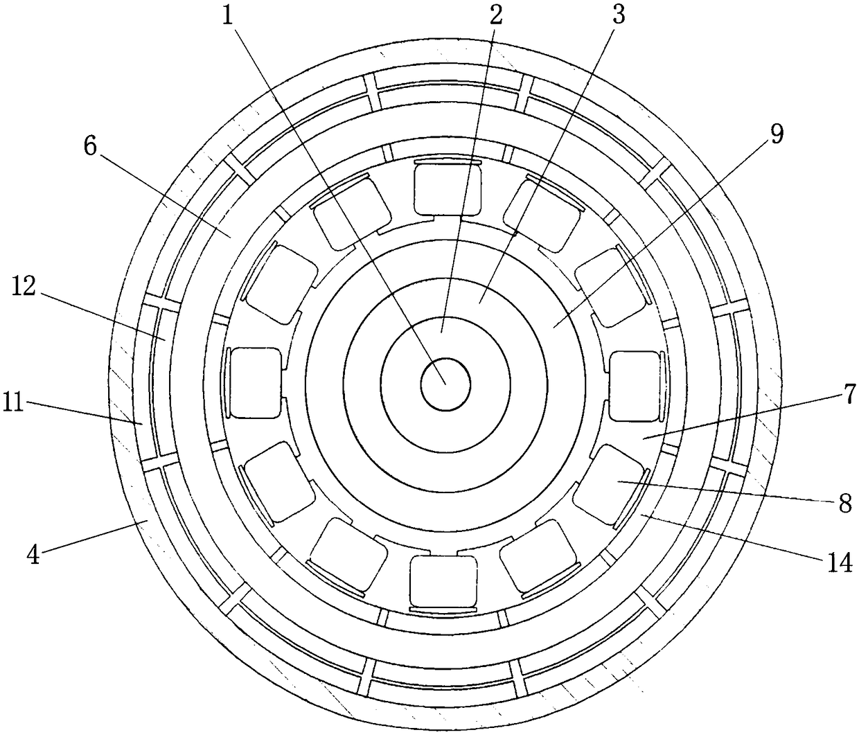 Self-circulating magnetic suspension flywheel energy storage generator