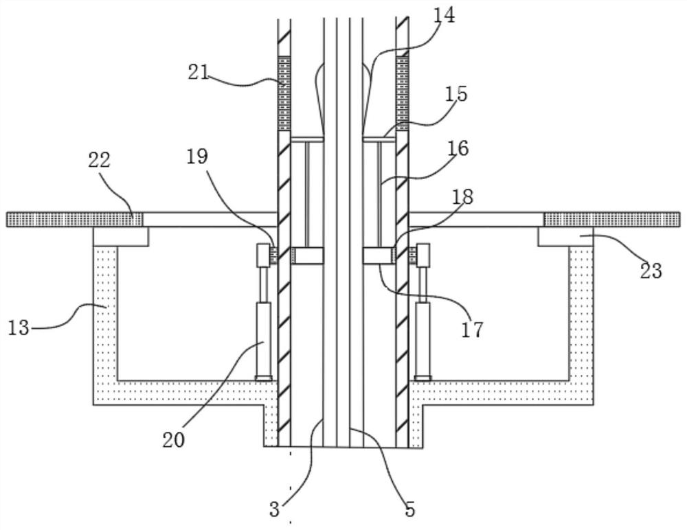 Enema auxiliary device for gastrointestinal stoma nursing