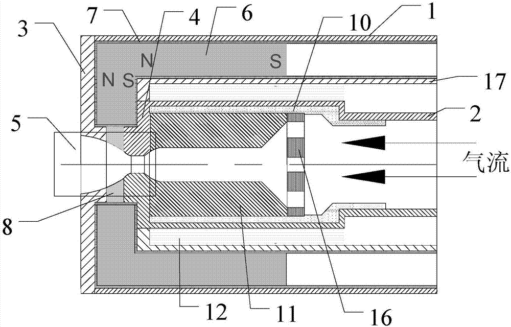 Laval nozzle type magnetic confinement hollow cathode