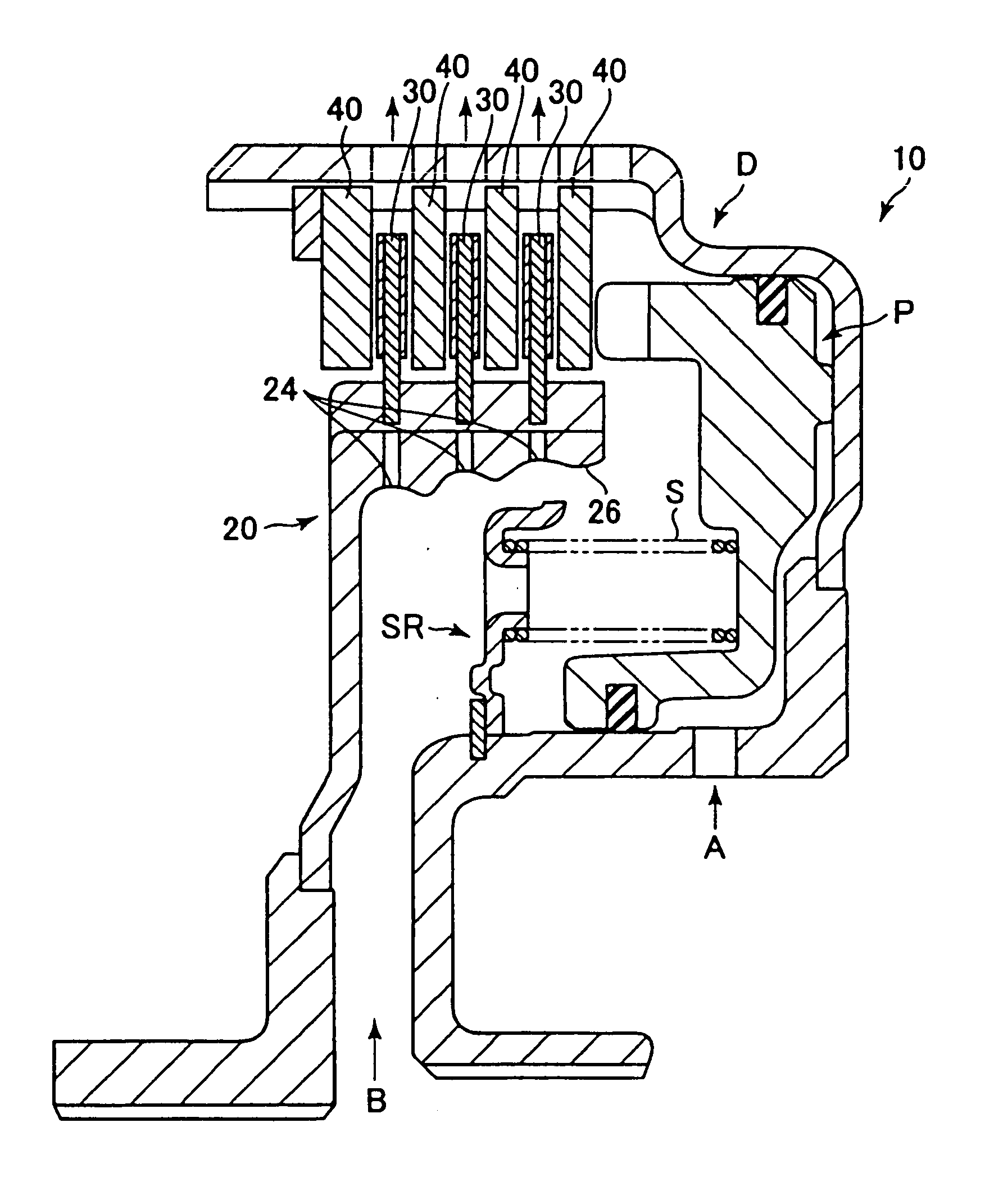 Lubricating and cooling structure of wet type friction engagement apparatus