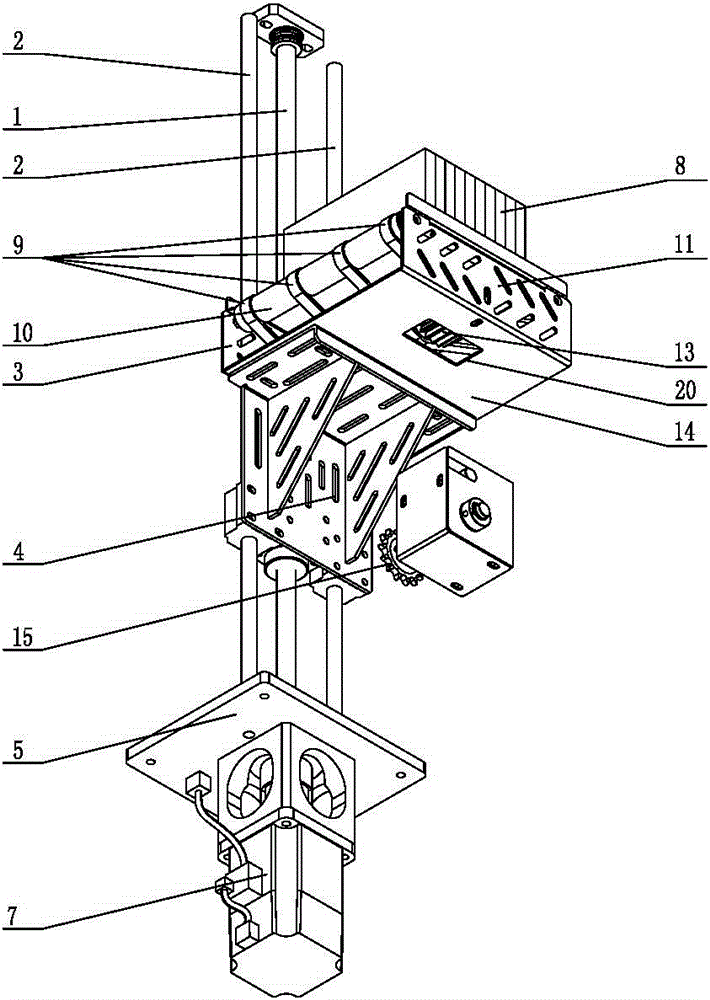 Bank note bundle tray assembly used for paper money bundling and plastic packaging device and lifting conveying mechanism