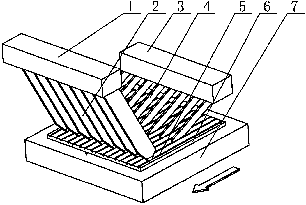 Process for covering surface of aluminum diamond composite material with copper foil and embedding ceramic material