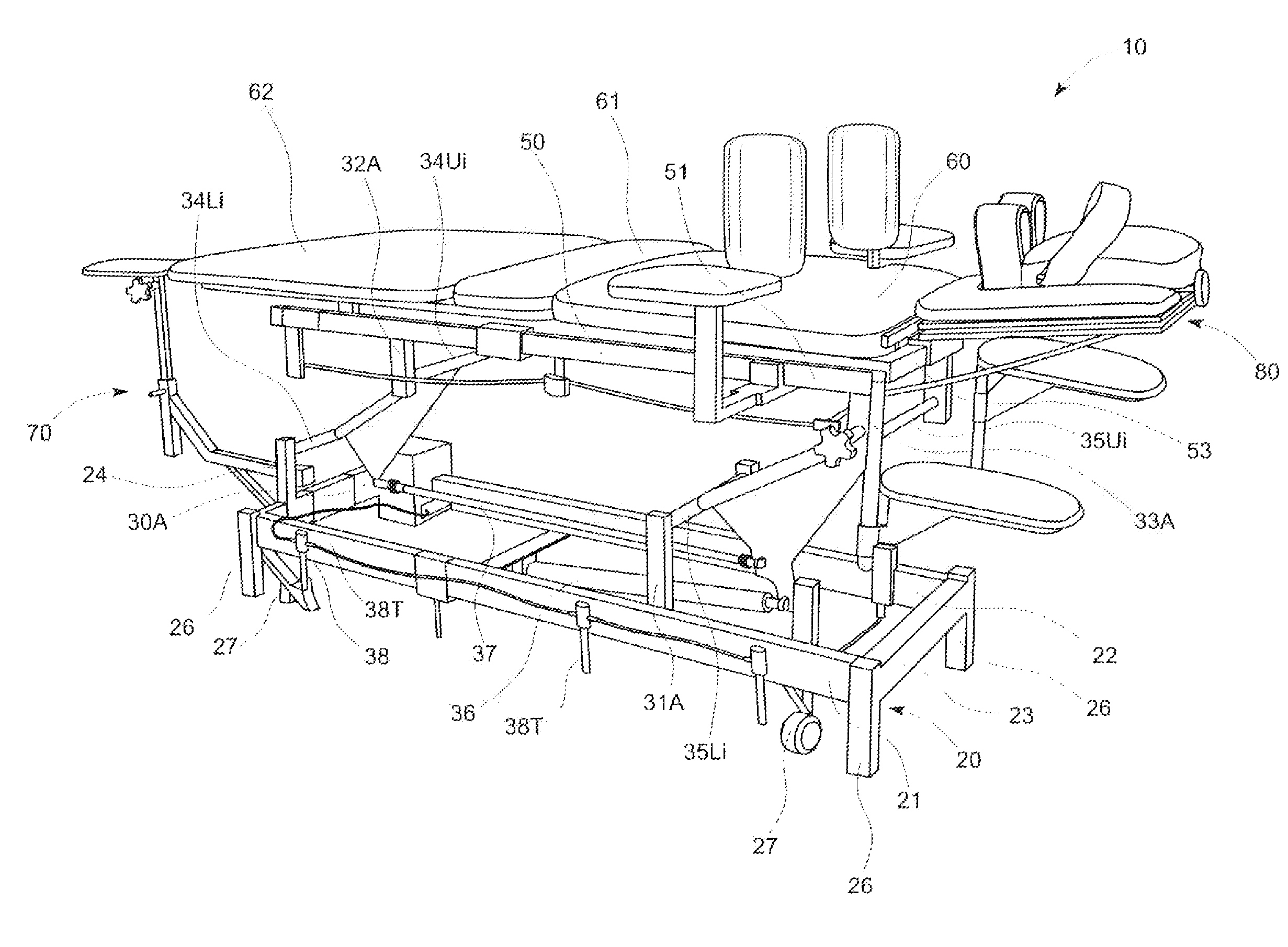 Computer controlled laser therapy treatment table