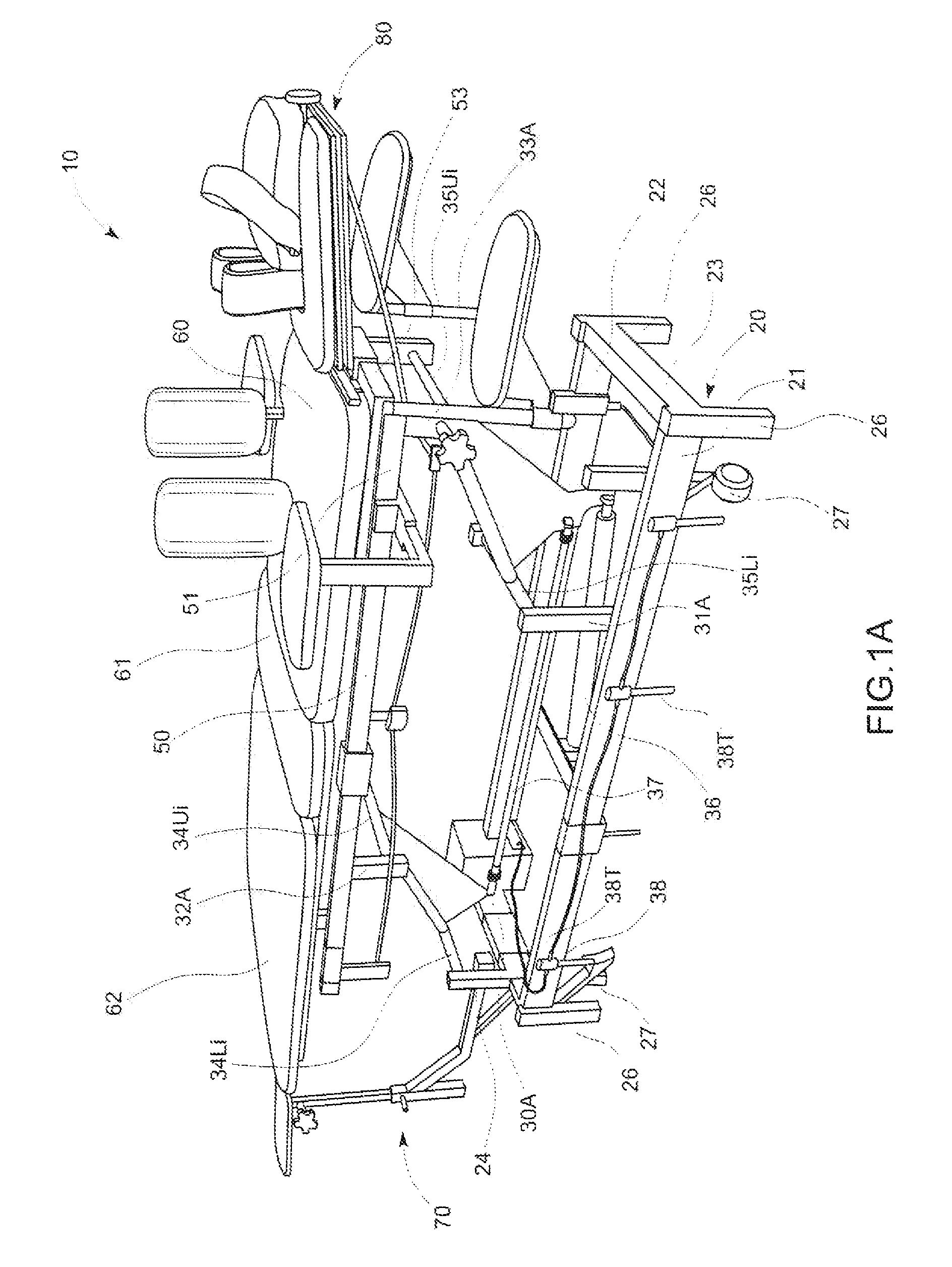 Computer controlled laser therapy treatment table