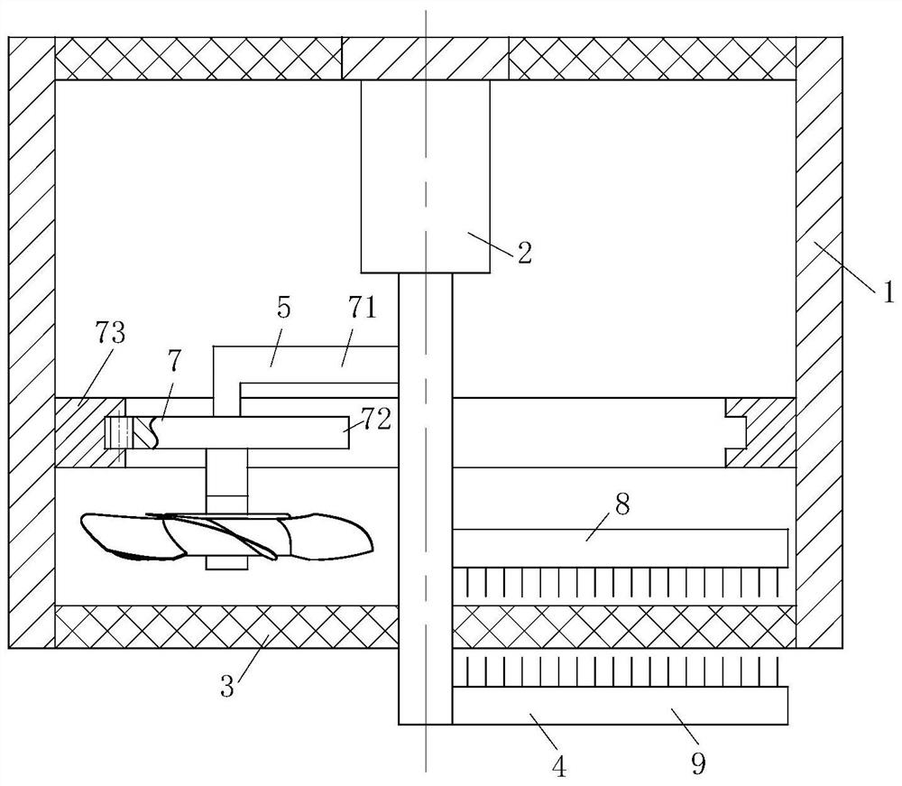 A self-cleaning exhaust fan