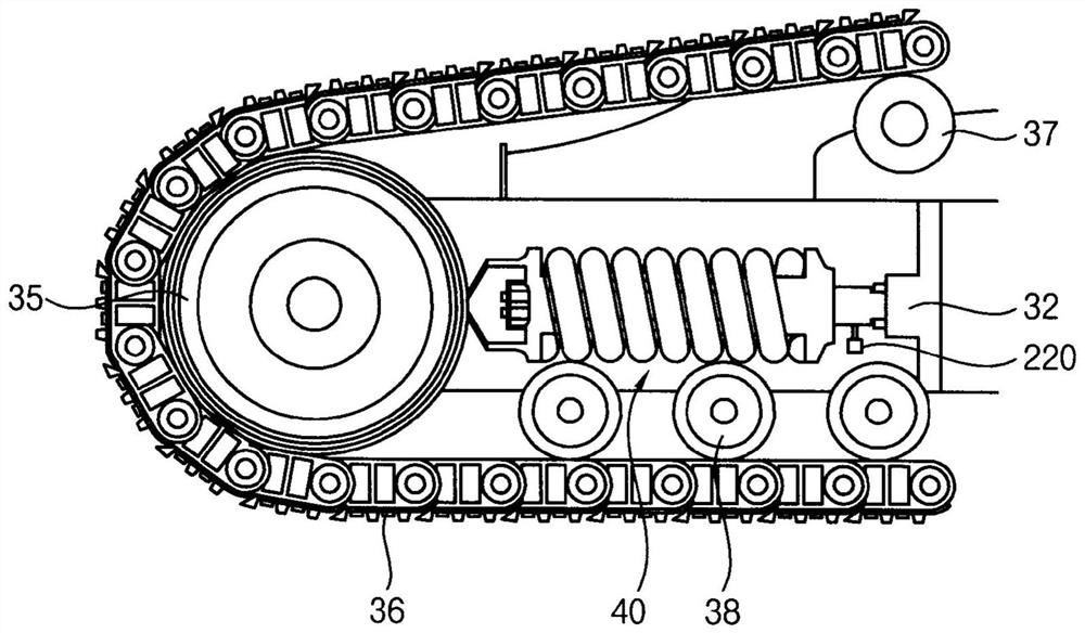 Method and system for monitoring track tension in construction machinery